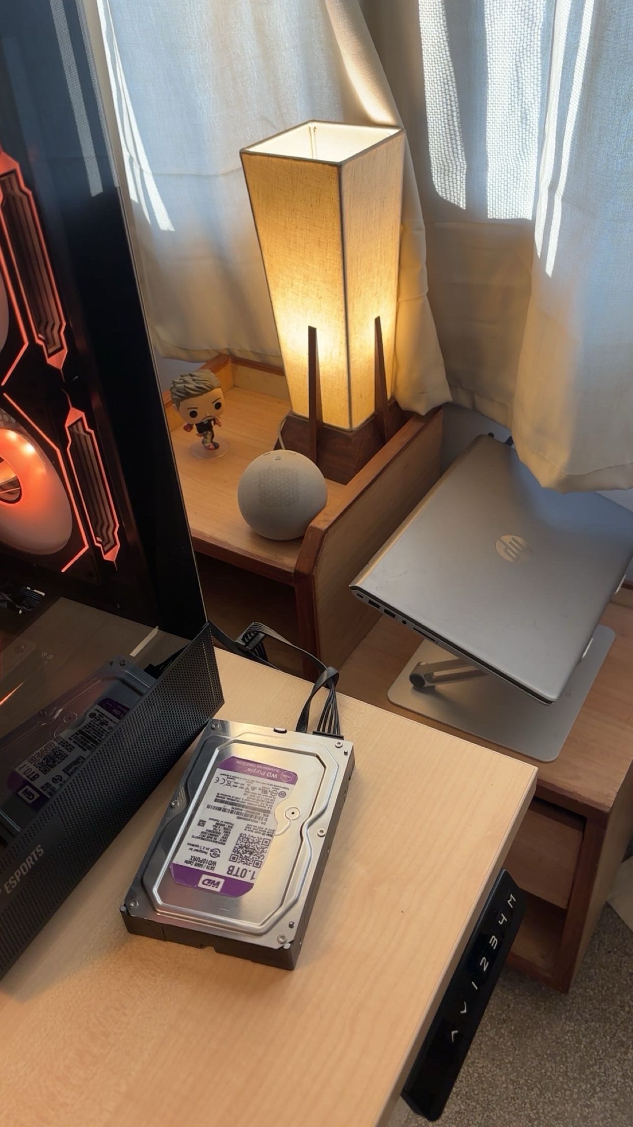 Homelab desk and server setup